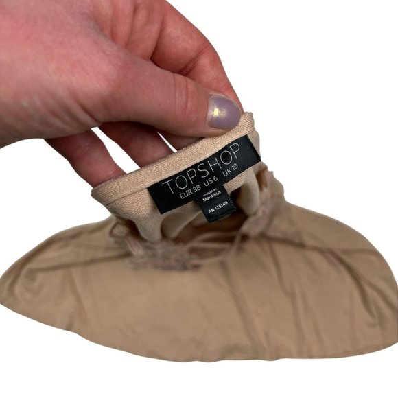 (Up To 50% Off SALE)  Topshop Soft & Flowy Short Sleeve Top - Picture 4 of 4